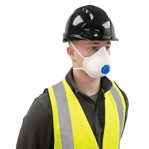 JSP Martcare® Geformte Einwegmaske (M32) FFP3V - Schachtel mit 10 Stück (BEH130-002-A00), Weiß