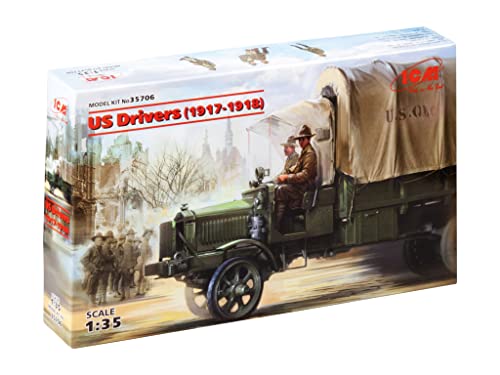 Kit de figuras militares plástico US Drivers 1:35 miniatura 1