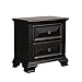 Standard Furniture Passages 2-Drawer Nightstand, Vintage Black