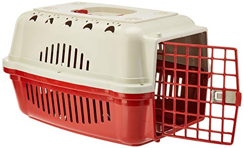 Caixa Transporte Falcon N.1 Vermelho Durapets para Cães