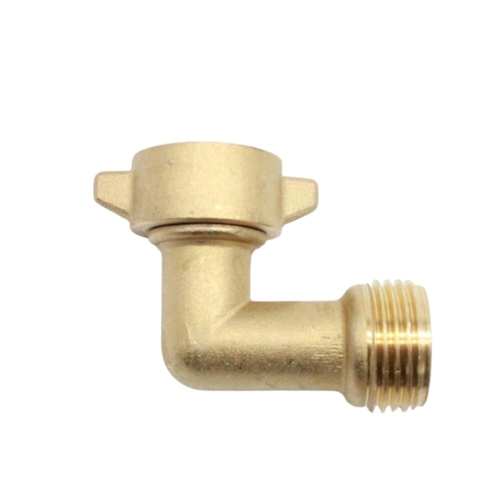for Conector de manguera de jardín, 3/4 pulgadas, 90° hembra, latón, manguera de agua, codo, adaptador de grifo, piezas de tubería for grifo exterior RV