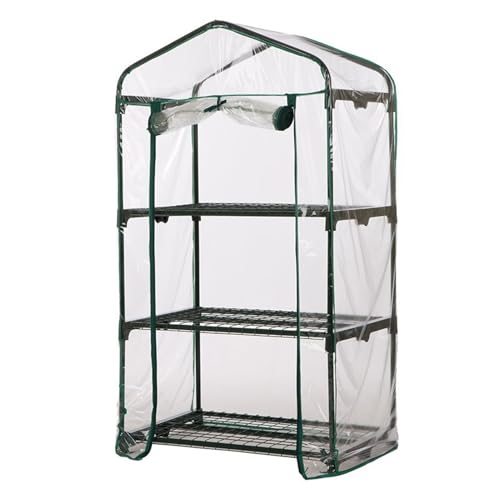 Plantas De Invernadero - Nivel Mini Invernadero | Tienda De Cultivo De Planta De Cubierta De PVC | Casa Verde Al Aire Libre Interior Para Verduras Flores Hierbas, Protección Contra Heladas Frías, Puer