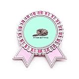 Dimensions : 3 x 3,8 cm Broche en forme de cœur africain - Art déco - Rose, M, Métal