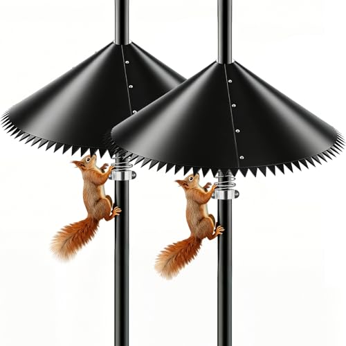 2 Pack Spring Squirrel Baffle for Bird Feeder Pole, 19 Inch by smelihomiy - Used condition - US$27.41