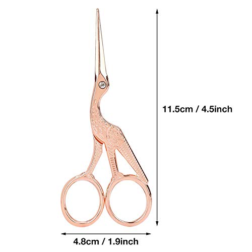 Rainbow Titanium Embroidery Scissors 3.5" - Victorian Style Sharp Tip Shears For Sewing, Craft & Needlework