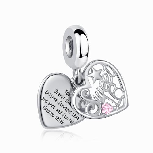 Sweet 16 Dangle Charm Happy Birthday Bead for European Bracelet Women Present