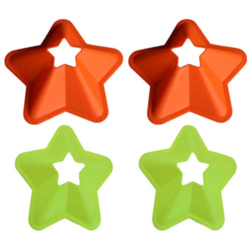 Marcadores de foco esportivos BESPORTBLE, 4 peças, marcadores de ponto estrelas, disco de treinament