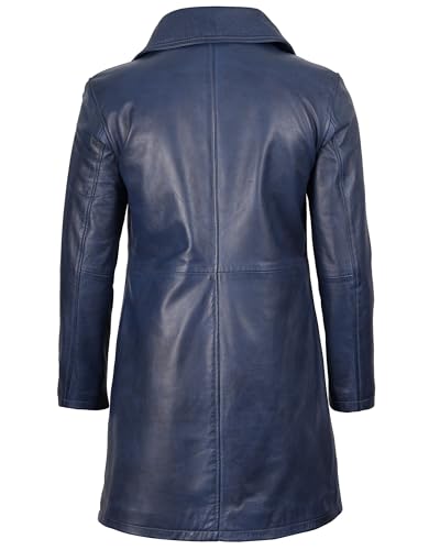 Image of Decrum Leather Coat Men - Casual Car Coat Style Real Lambskin Mens Leather Coat