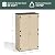 IWDOO 60 Cu.Ft Vertical Outdoor Storage Shed, All-Weather Resin Storage Cabinet Waterproof with Lockable Floor, Tall Backyard Shed for Patio Furniture, Garage, Garden, Pool Accessories, Porch (Khaki)