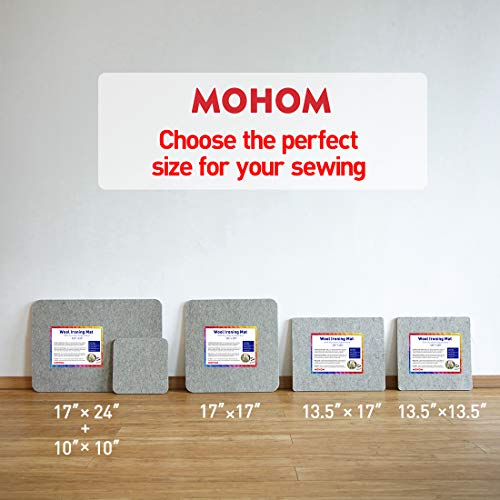 Mohom 17" X 13.5" Wool Pressing Mat 100% New Zealand Felted Wool Ironing Mat Pad Blanket For Quilter, Sewing, Quilting Supplies And Notions #TOP5