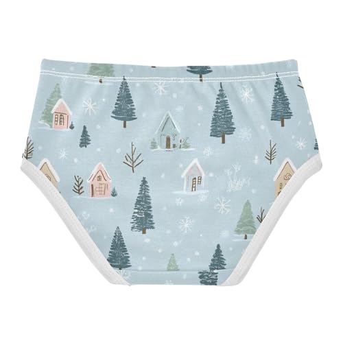Christmas Tree Girls' Hipster Triangle Panties Breathable Toddler Underwear for Kids in Sizes 2T,3T, 4T, 5T, 6Y and 8Y2