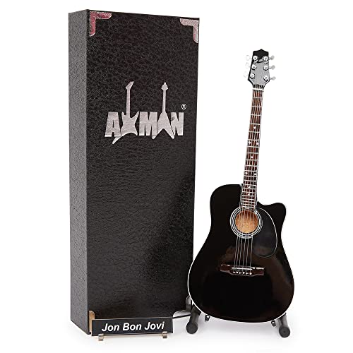 Jon Bon Jovi (Bon Jovi) Réplique de guitare miniature – Cadeaux musicaux – Ornement fait à la main – Comprend une boîte… - Les Beatles, Paul McCartney, John Lennon, RIngo Starr, George Harrison Jon Bon Jovi (Bon Jovi) Réplique de guitare miniature – Cadeaux musicaux – Ornement fait à la main – Comprend une boîte…