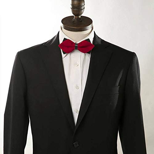 image for YongColer Adjustable Men's Polyester Bow Ties, Pre-Tied Classic Gentle