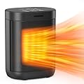 1500W Space Heaters for Indoor Use, PTC Ceramic Electric Heaters with 4 Modes, Tip-over & Overheat Protection, 59-95°F Digital Thermostat, 24H Timer, Fast Safety Heat, Great for Home Office