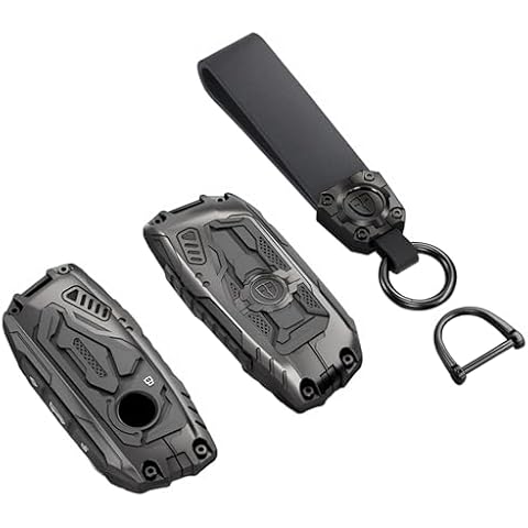 Savzokiw Heavy Metal Key Fob Cover Case Protector for BMW Keychain,Key Fob Case Compatible with BMW 2023 2024 X1 X5 x6 x7 i7 Xi 3 Series 7 Series Cover