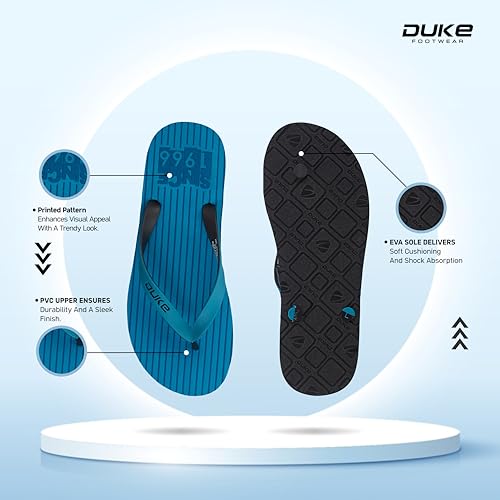 Image of Duke mens Fwc6211-teal Slipper