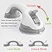NL'AAHCÉ Grab Bars for Shower Heavy-Duty (2Pack) 12-Inch ADA Compliant Grab Bar for Seniors Shower Handles for Elderly Suction Handicap Safety Handrail for Bathroom Bathtubs Toilet Tiles Glass