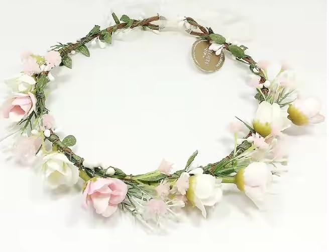 Bohemian Flower Crown for Women & Girls – Vibrant Multicolor Floral Tiara Headband for Bridal Looks, Mehendi Functions, Theme Parties & Gifting – 1 Pc (Multi-Design)-image-38