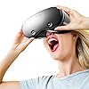 A/A 3D VR Headset für Smartphone | Virtual Reality Brille für Handyspiele & Filme – VR Brillenhelm unterstützt jedes Handy 12,7 cm bis 17,8 cm großer Bildschirm