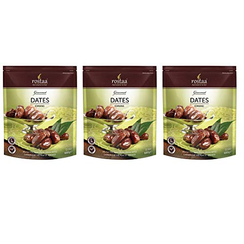 Image of Rostaa Cash & Carry Omani Dates (680g) | Premium Farm Fresh Omani Khajur | Naturally Sweet | Healthy & Nutritious Snack | Rich in Fiber, Vitamins & Minerals | Gluten Free, Non-GMO & Vegan