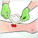 Medline Stratasorb Waterproof Adhesive Island Wound Dressings, 4 x 4 Inches, Box of 10