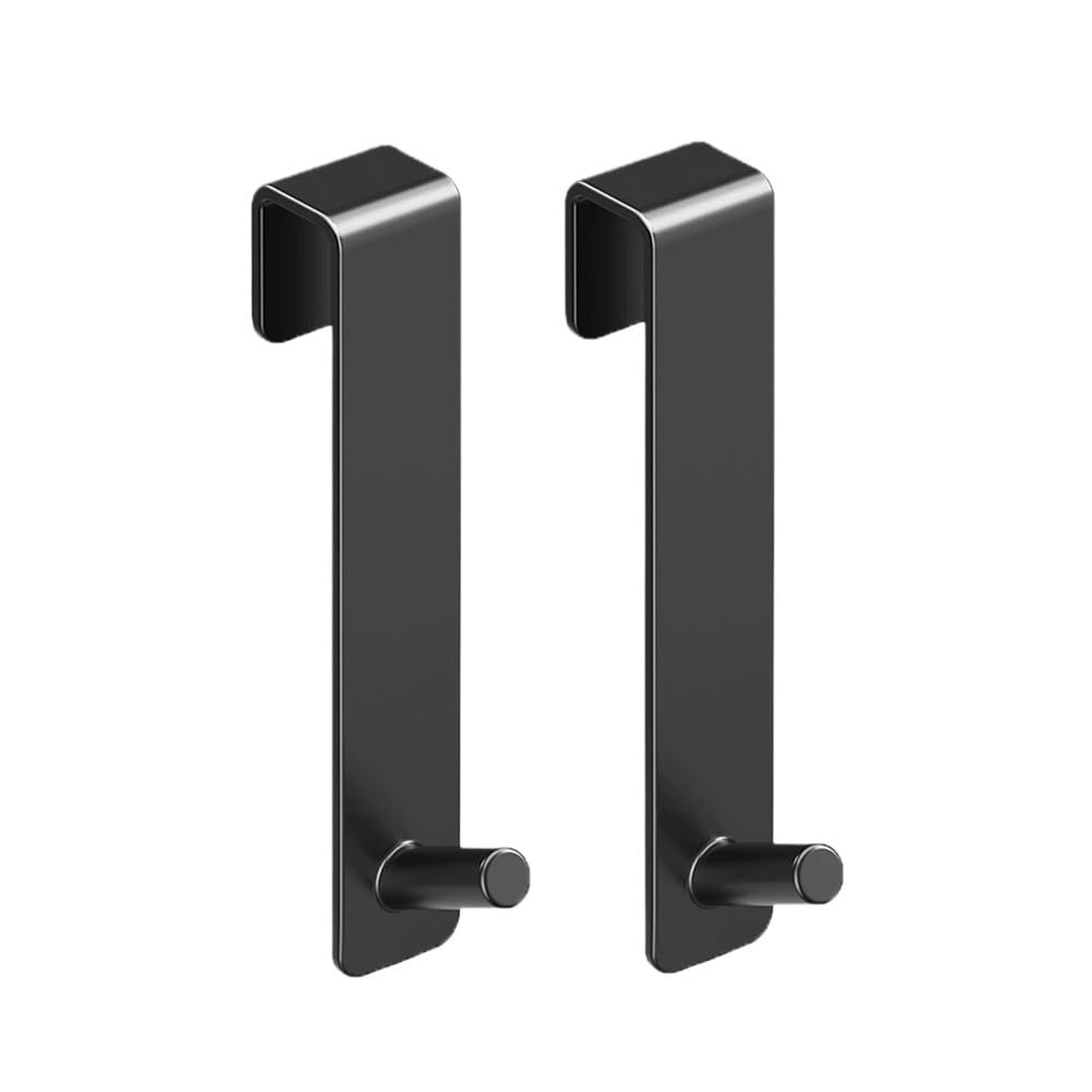 Hgniang 1/3PCS Bathroom Shower Door Back Hook Plastic Over Glass Towel Rack S-Shape Bathrobe Hanger Holder Hooks