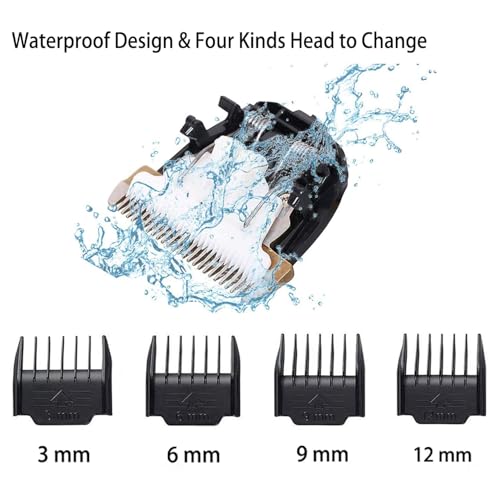 Professional Dog Grooming Clippers for Thick Hair - Low Noise, Rechargeable, Cordless Trimmer with Detachable Metal Blade1 - Image 4