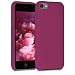 Produktbild kwmobile Hülle kompatibel mit Apple iPod Touch 6G / 7G (6. und 7.Generation) - Silikon Schutzhülle gummiert - Cover Case in Granatapfelrot