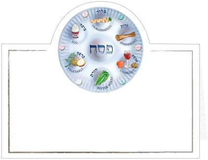 Passover Placecards With Seder Plate Design