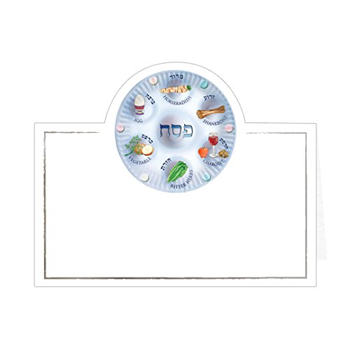 Passover Placecards With Seder Plate Design