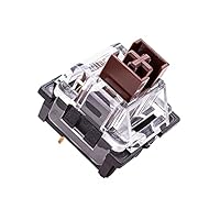 Granvela (Gaote) Interruptores Marrons, Cherry Mx Táteis De 3 Pinos E Equivalentes A Gateron, Faça Você Mesmo - Substituição Para Teclado Mecânico Gamer Pacote Com 32