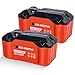 ECO-WORTHY 2 Pack Portable 12V 20Ah Lithium Iron Phosphate DEEP Cycle Battery with BT 5.1, Built-in BMS with Low Temp Cutoff, Perfect for Outdoor Camping Fishing RV Marine Trolling Motor Fishfinder