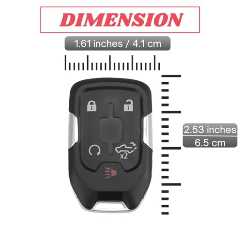Télécommande GMC Sierra 2500 2019-2020 clé intelligente 433 MHz - 6
