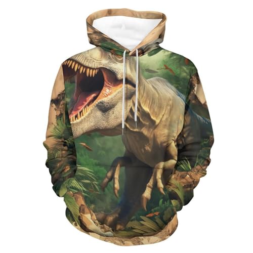 Pullover dinosaure brisant un mur le cadeau idéal pour ados et adultes taille S