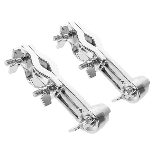 BESTYASH 2 piezas Soporte Extensor para Clamp de Batería para Montaje de Cencerro con Soporte para Pata de Batería Accesorios de Percusión miniatura 1