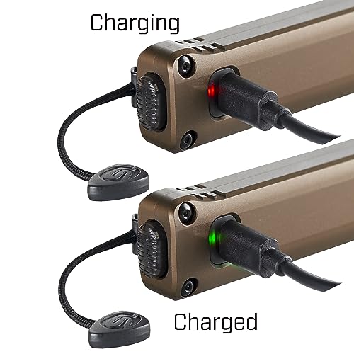 Image of Streamlight 88813 Wedge XT 500-Lumen 1,900-Candela Flat Everyday Carry Flashlight, Includes USB-Cable and Pocket Lanyard, Coyote