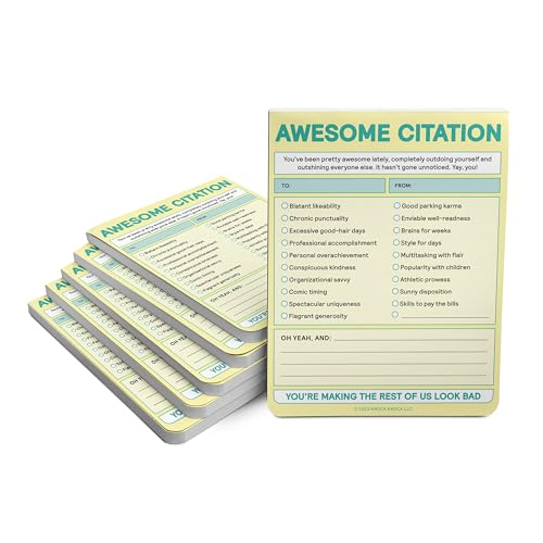 Blocs-notes de citation Knock Knock pastel pour listes de contrôle et cadeaux d'encouragement