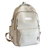 2026 Sac d'�cole de grande capacit� pour femme coll�gue Sac � bandouli�re Compartiment ordinateur Sac � bandouli�re, kaki, Einheitsgr��e, Sac � dos tyrolien