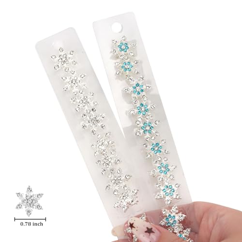 Pinzas Mini Copo de Nieve con Strass YISSION 20 piezas miniatura 6