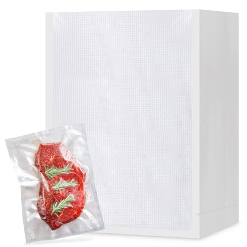 Druuzyl Vakuumierbeutel 100 Beutel 20x25cm Vacuum Food Bags, Profi Vakuumbeutel BPA-freie Vakuumbeutel, Lebensmittelecht für alle Vakuumierer und Sous Vide Geeignet, Gefrierbeutel