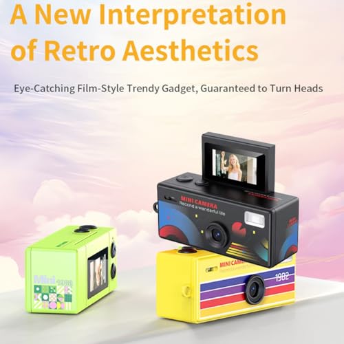 Cámara digital retro de 0,96" para capturar tus viajes en vídeos 720P 4