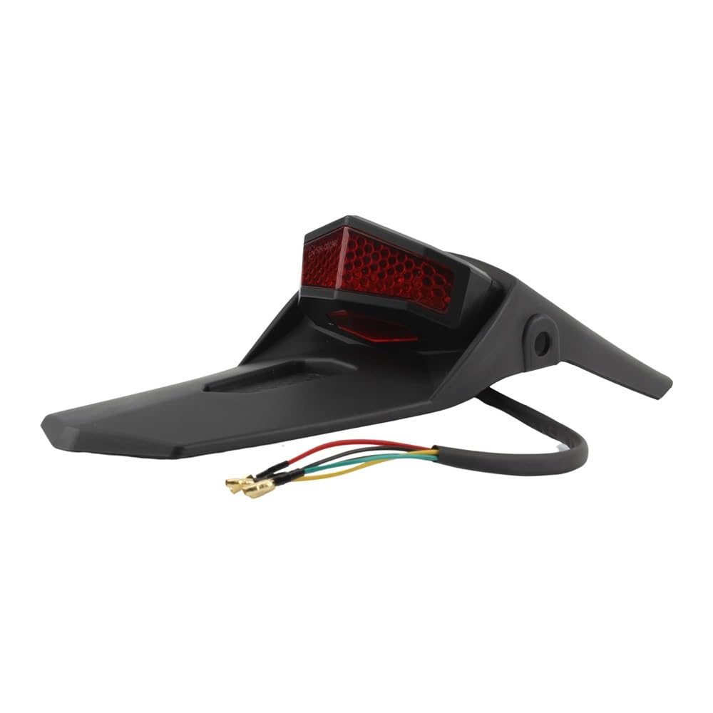 Tylne światło motocykla tylny błotnik Dirt Bike LED 12V tylne światło hamulca(Black)