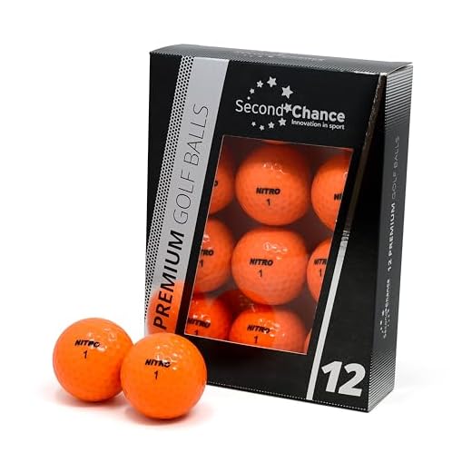 Second Chance Recycled Lake Golf Balls, 12 Pack, Mixed Golf Balls, Ideal for Practice and Play, Golf Ball Assortment, Orange