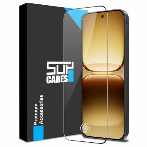 Image of SupCares Tempered Glass for iQOO 15R (6.59 Inch) With Installation Kit | 9H Edge to Edge Screen Protector | Black