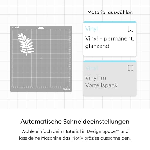 Cricut Premium-Vinyl, permanent, 30 x 120 cm, Weiß