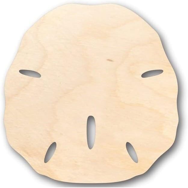 Unfinished Wood Sand Dollar Shape Ocean Beach Nursery Craft up to 46" DIY 16" / 1"