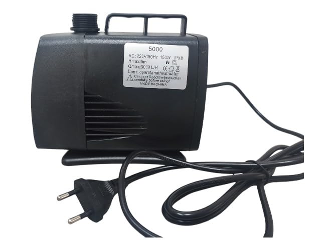 Heavy Duty Submersible Water Pump Pump for Fountain/Circulation/Hydrophonic/Aquarium/Pond/ & Pool 5mtr Head 5000Lph 150 watt Ac 220V/50H Outlet Dia Nozzle (B0DFWTG2CW) Amazon Price History, Amazon Price Tracker
