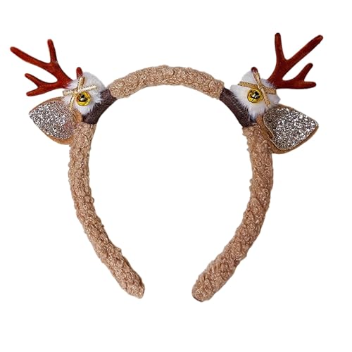 Christmas Headbands Cute Santa Deer and Snowman Costume Headwear Adjustable Festive Hair Band for Women and All Ages