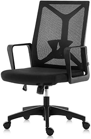 SEATZONE Office Desk Chair Ergonomic Computer Foldable Chair Lumbar Support Breathable Mesh Executive Chair