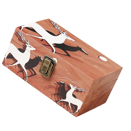 木製ジュエリーオーガナイザーポータブルイヤリングディスプレイボックスネックレス収納ケース安全な保管と旅行に便利なジュエリーケース